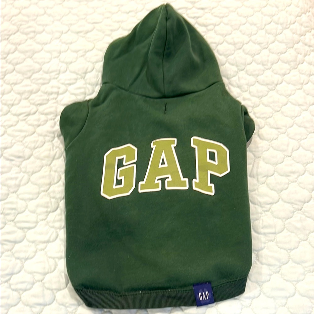 GAP Green Doggie Hoodie Sweatshirt Classic Pullover -L